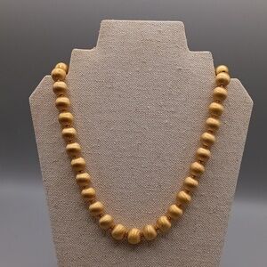 Vendome Brushed Goldtone Beaded Necklace